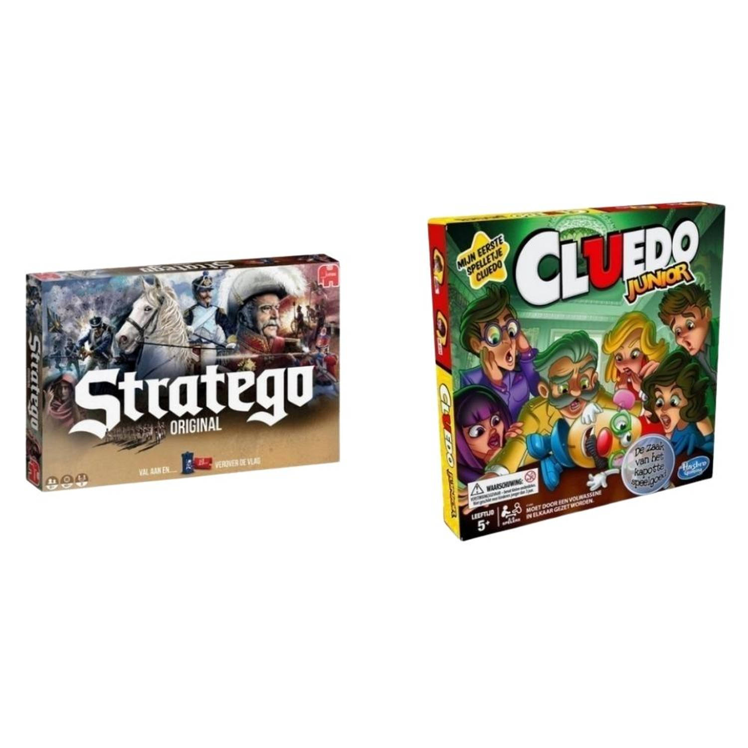 Hasbro Spellenbundel - 2 Stuks - Stratego & Cluedo Junior