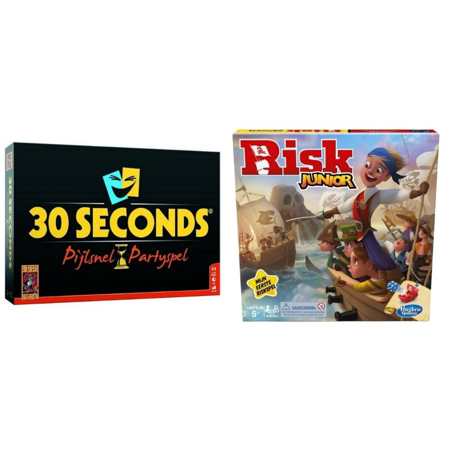 Hasbro Spellenbundel - 2 Stuks - 30 Seconds & Risk Junior