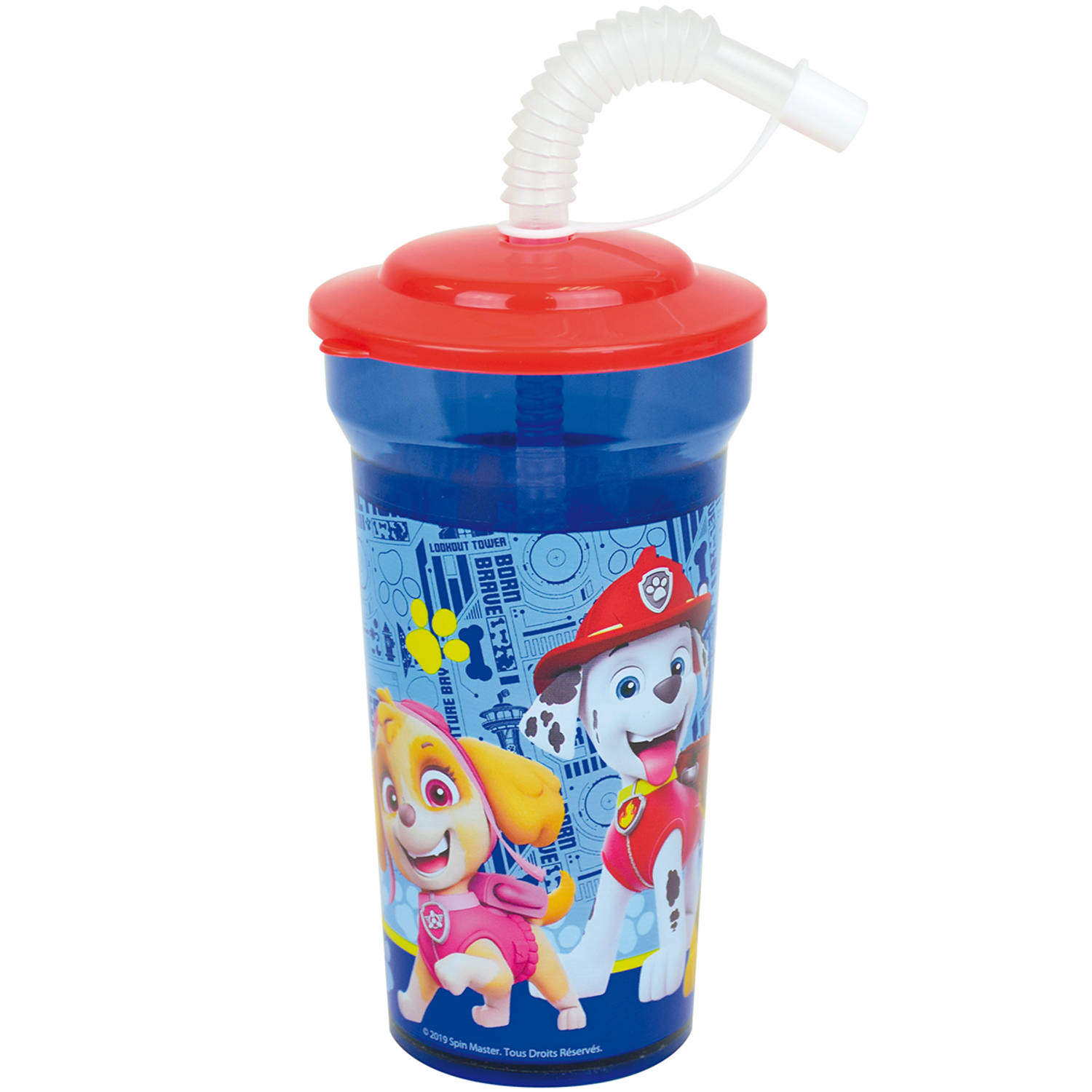 Paw Patrol Drinkfles - 400 Ml - Kunststof - Blauw