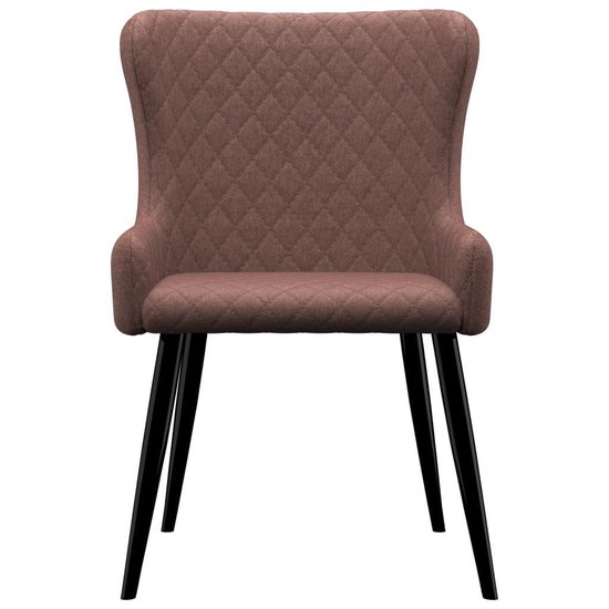 Vidaxl Eetkamerstoelen 6 St Stof - Bruin