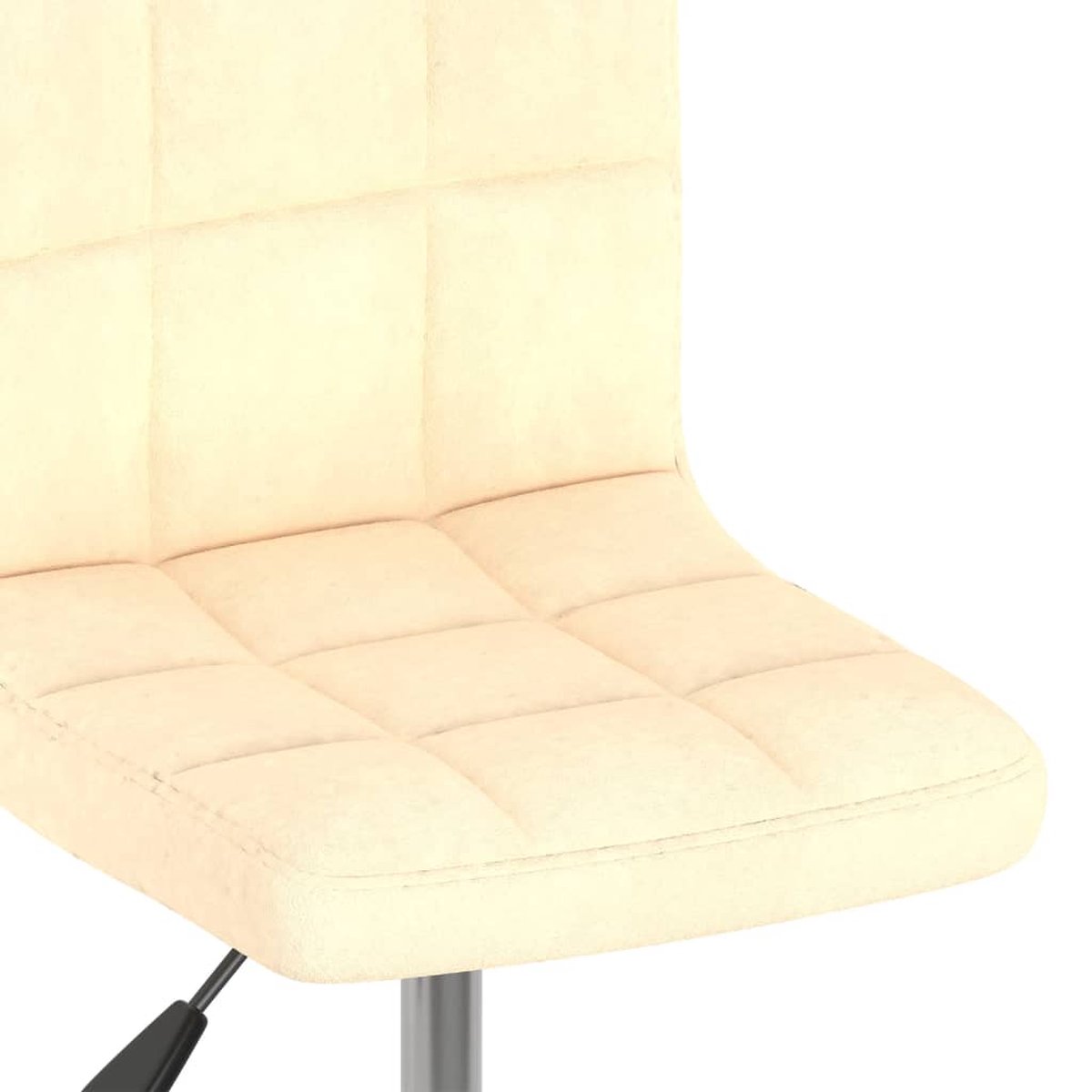 Vidaxl Eetkamerstoelen Draaibaar 6 St Fluweel Crèmekleurig