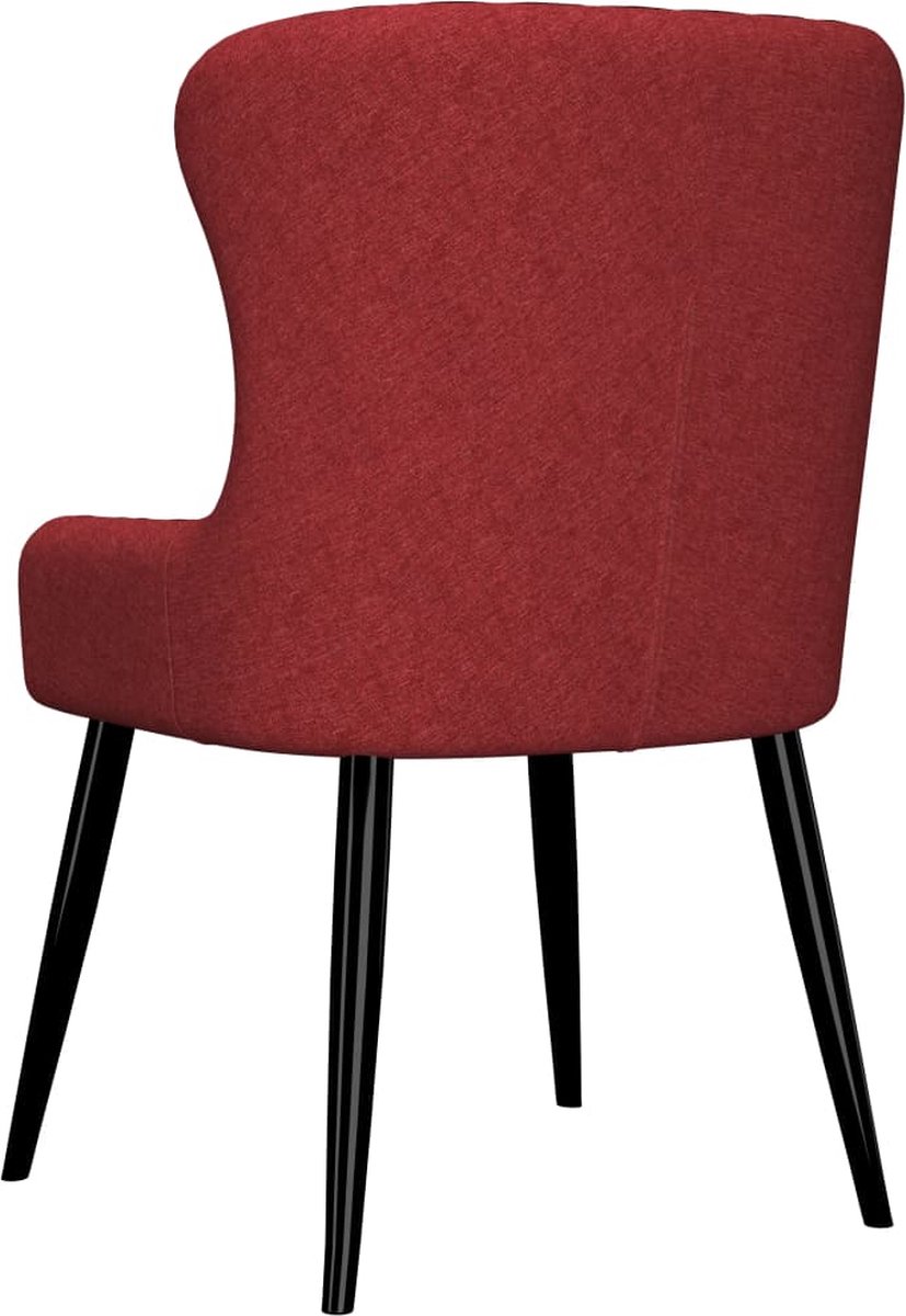 Vidaxl Eetkamerstoelen 6 St Stof Bordeaux - Rood