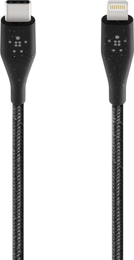 Belkin Boost Charge Usb-c-kabel Met Lightning-connector + Leren Bandje - Zwart