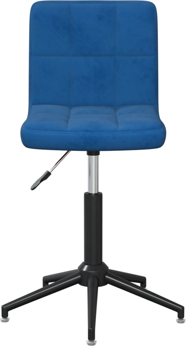 Vidaxl Eetkamerstoelen Draaibaar 4 St Fluweel - Blauw