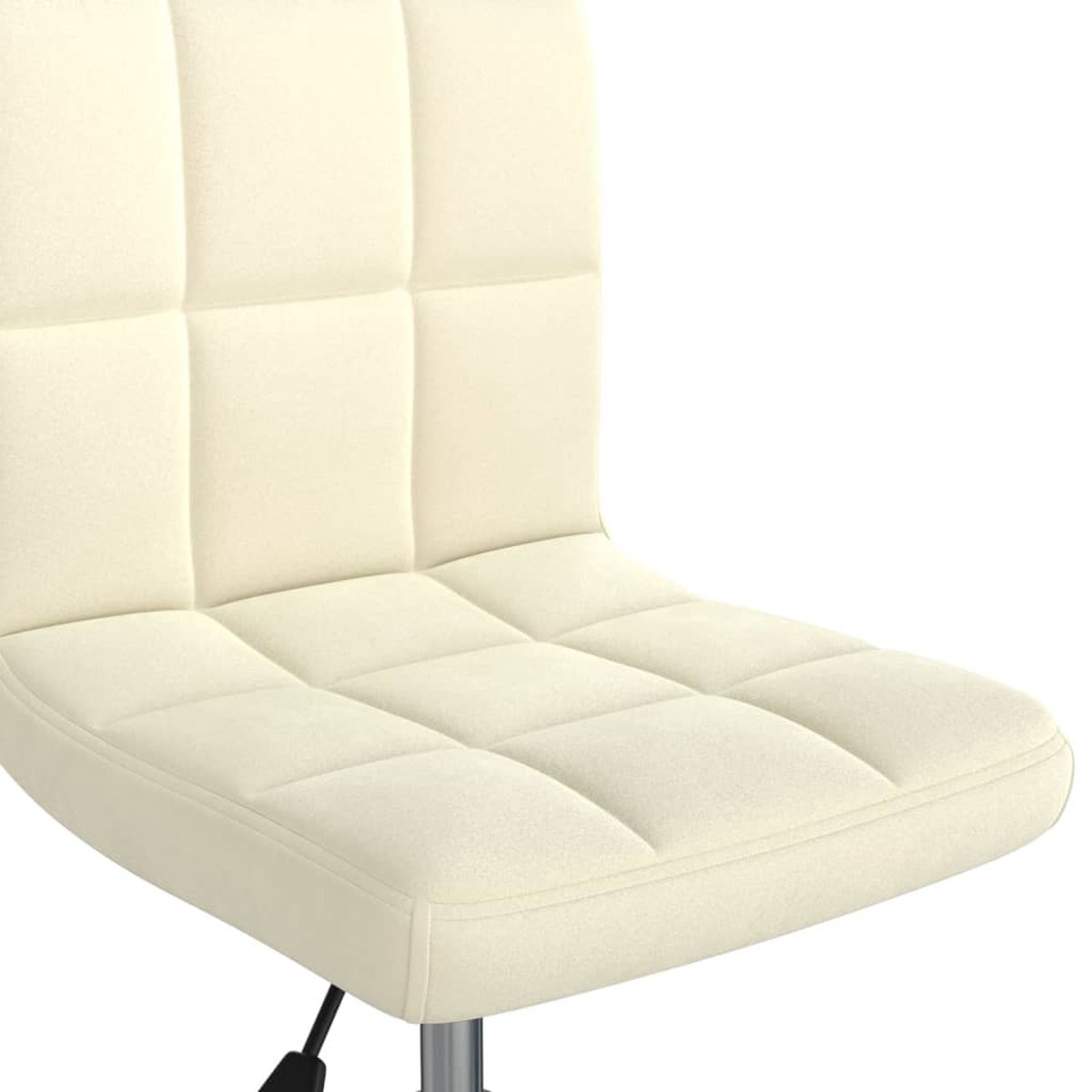 Vidaxl Eetkamerstoelen Draaibaar 6 St Fluweel Crèmekleurig