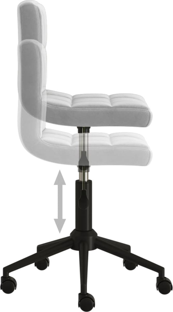 Vidaxl Eetkamerstoelen Draaibaar 6 St Fluweel Licht - Grijs