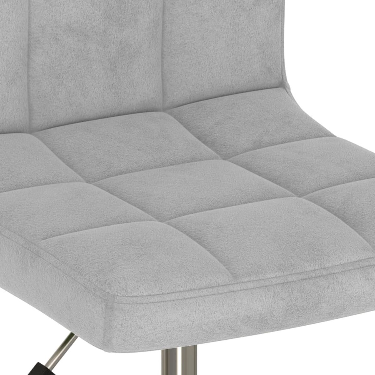 Vidaxl Eetkamerstoelen Draaibaar 6 St Fluweel Licht - Grijs