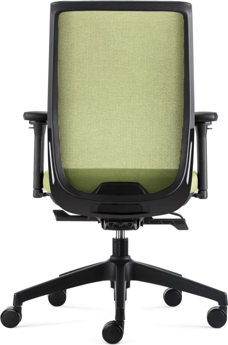 24Designs Work Synchro-4 Ergonomische Bureaustoel En1335e Stof/mesh - Onderstel - Groen