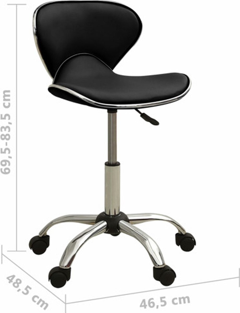 Vidaxl Kantoorstoel Kunstleer - Zwart