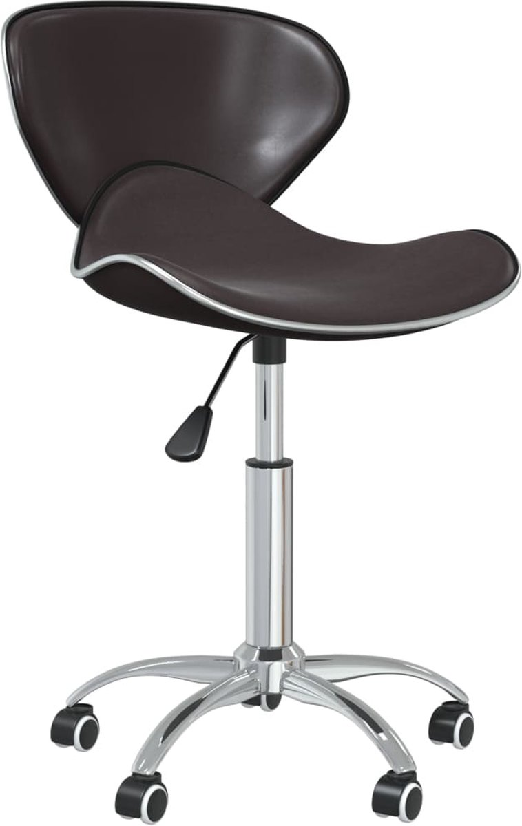 Vidaxl Eetkamerstoelen 2 St Draaibaar Kunstleer - Bruin