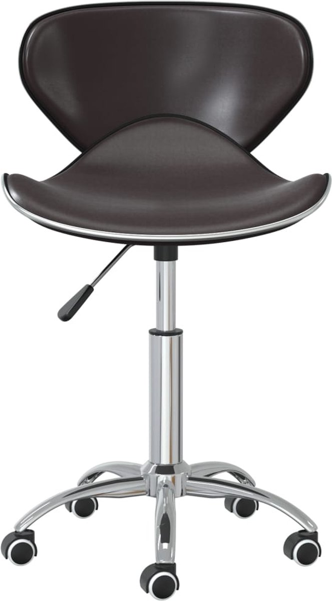 Vidaxl Eetkamerstoelen 2 St Draaibaar Kunstleer - Bruin