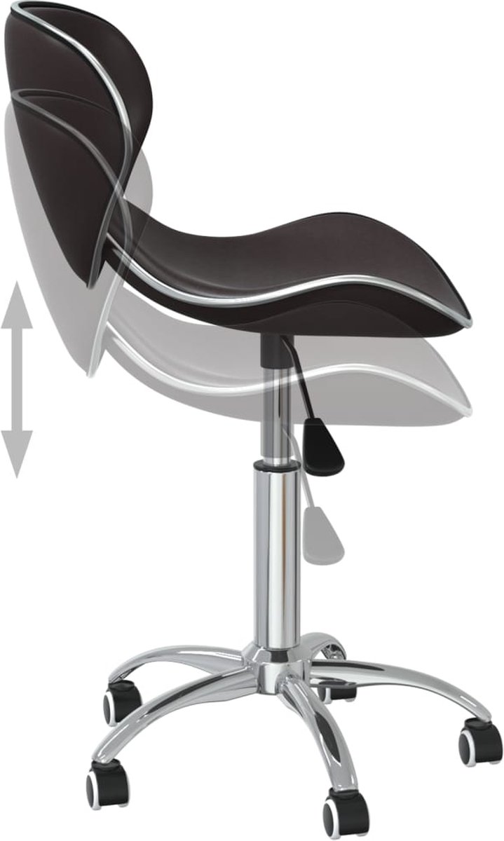 Vidaxl Eetkamerstoelen 2 St Draaibaar Kunstleer - Bruin