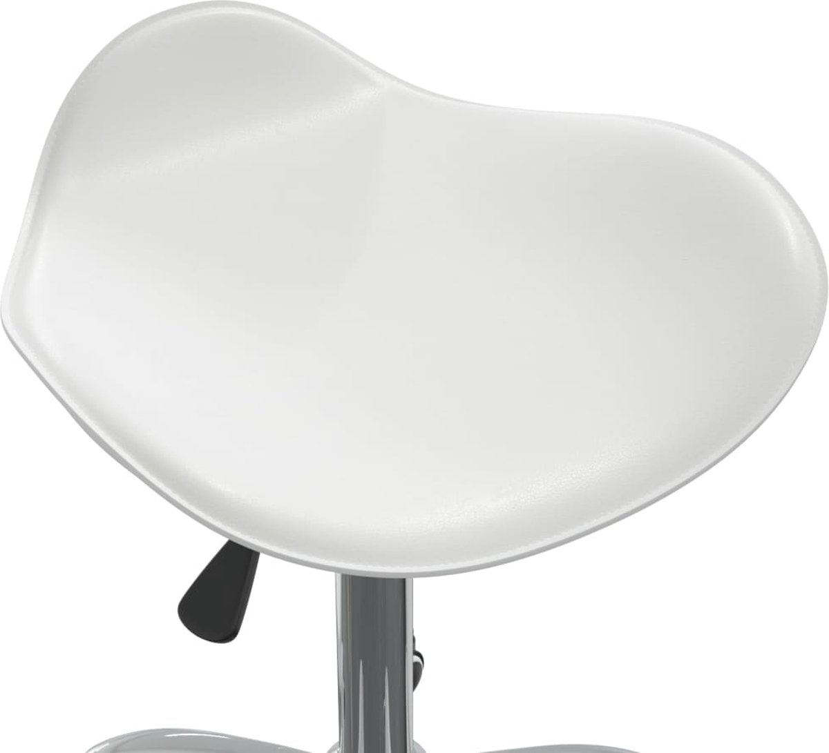 Vidaxl Eetkamerstoelen Draaibaar 4 St Kunstleer Wit