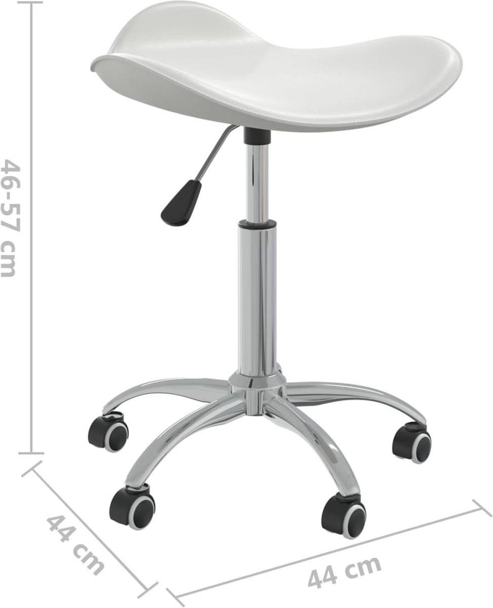 Vidaxl Eetkamerstoelen Draaibaar 4 St Kunstleer Wit