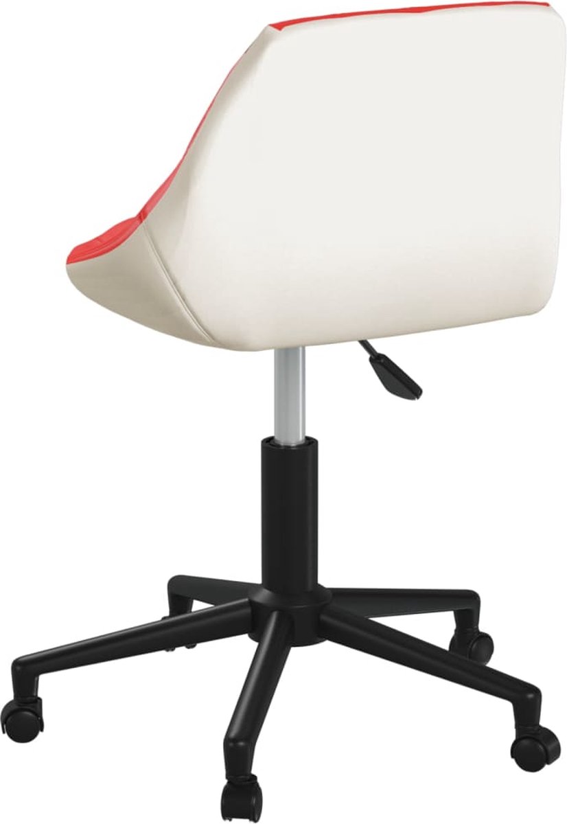 Vidaxl Eetkamerstoelen Draaibaar 4 St Kunstleer En Wit - Rood