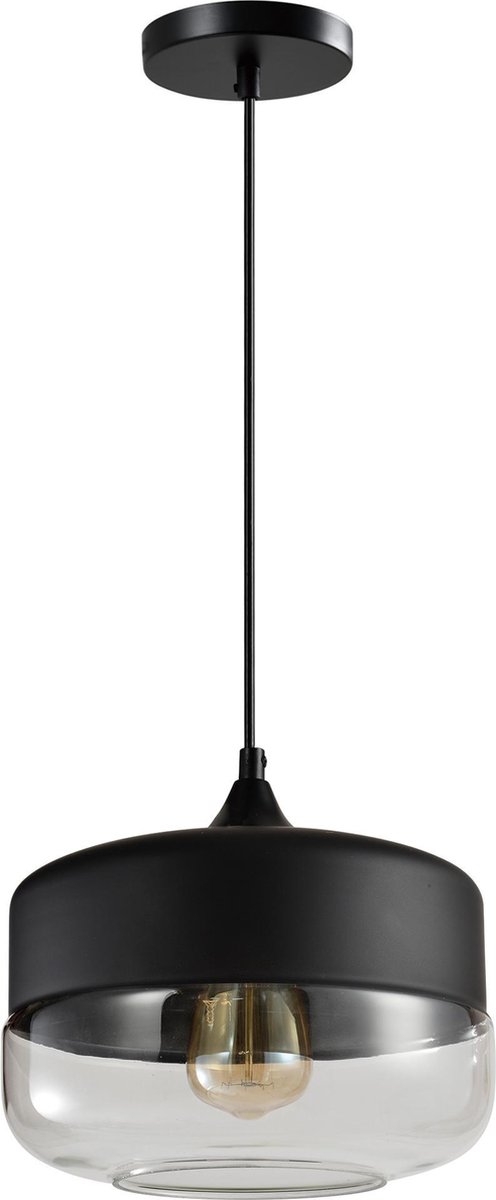 Quvio Hanglamp Glas - Quv5101l-black - Zwart