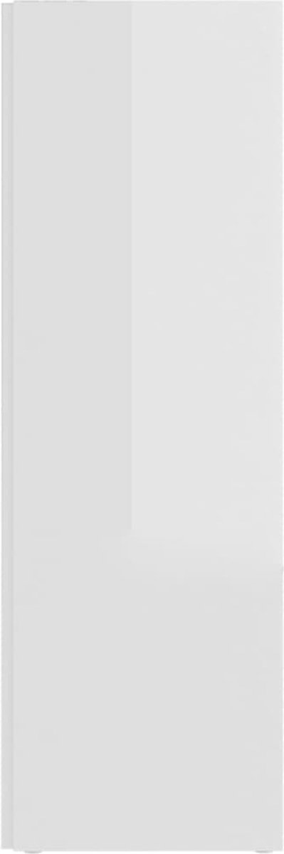 Vidaxl Hoekkast 33x33x100 Cm Spaanplaat Hoogglans Wit