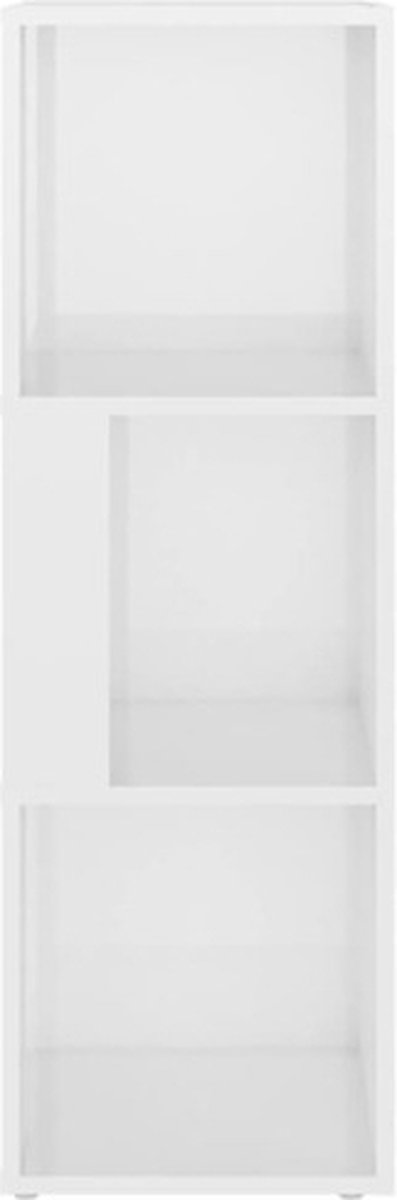 Vidaxl Hoekkast 33x33x100 Cm Spaanplaat Hoogglans Wit