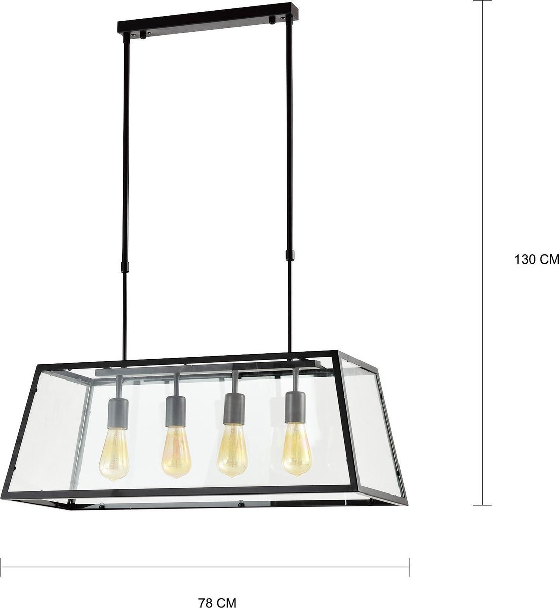 Quvio Hanglamp - Quv5058l-black - Zwart