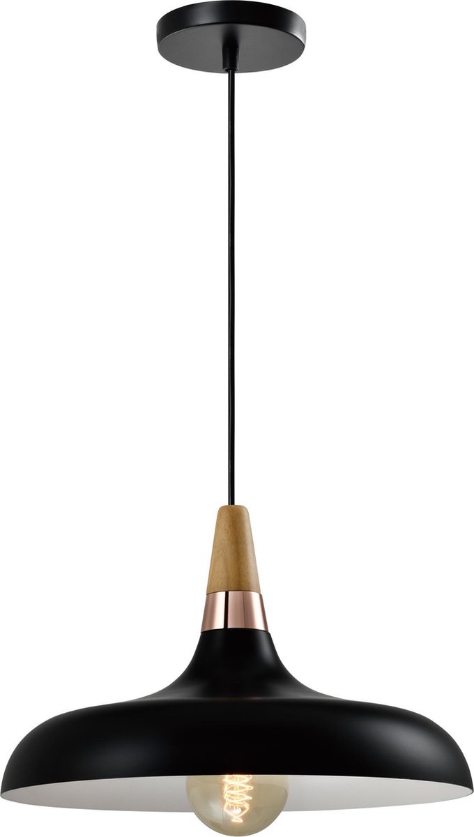 Quvio Hanglamp Rond - Quv5137l-black - Zwart