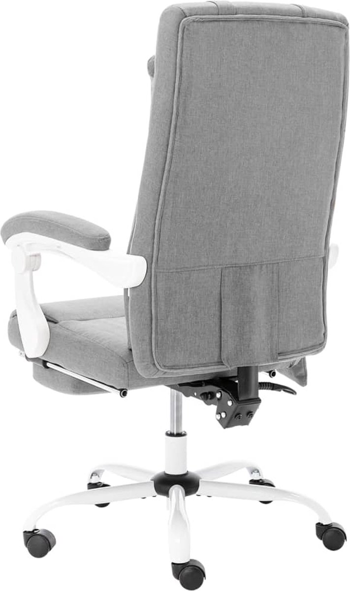 Vidaxl Kantoormassagestoel Stof - Grijs