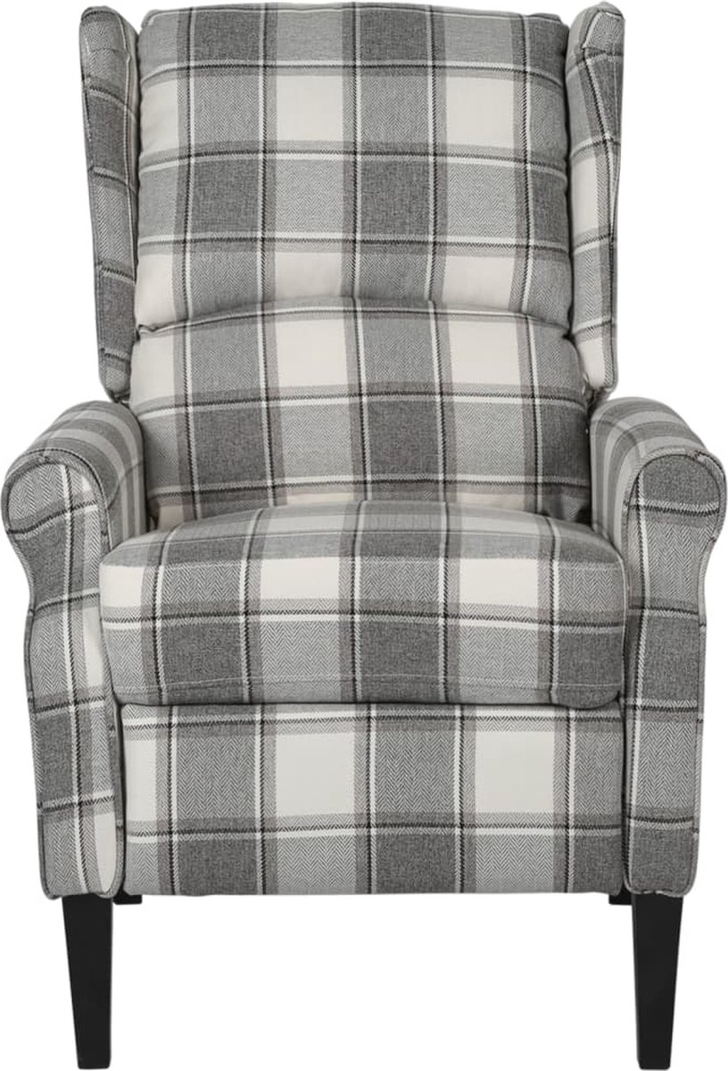 Vidaxl Massagestoel Verstelbaar Stof Wit - Grijs