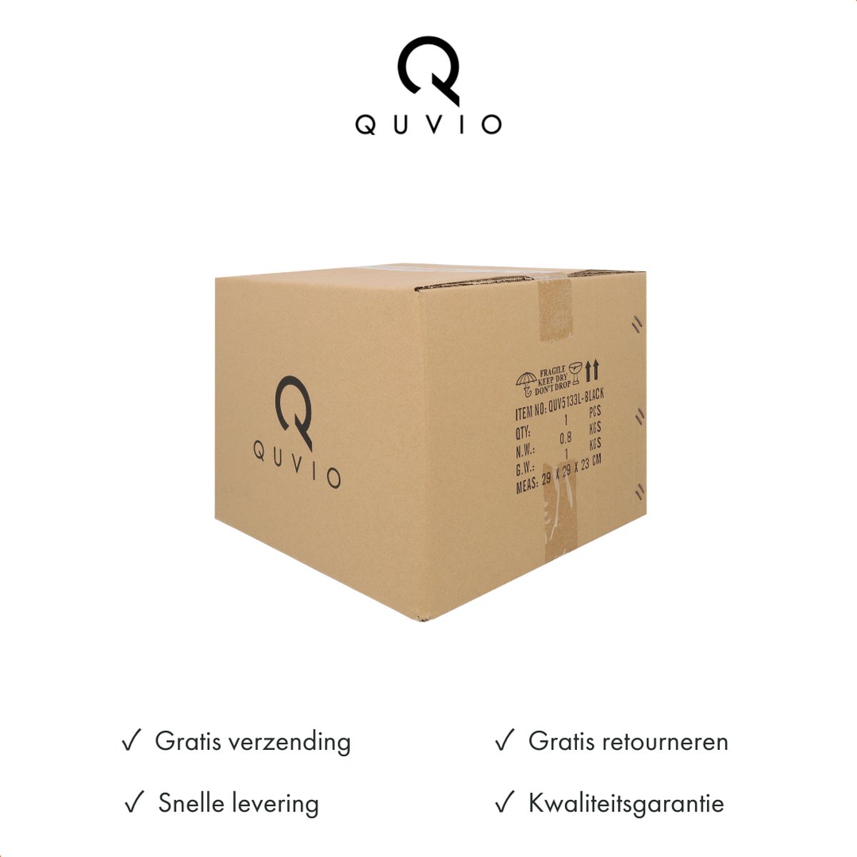 Quvio Hanglamp Langwerpig Wit Met Rosegoud Frame - Quv5179l-white - Roze