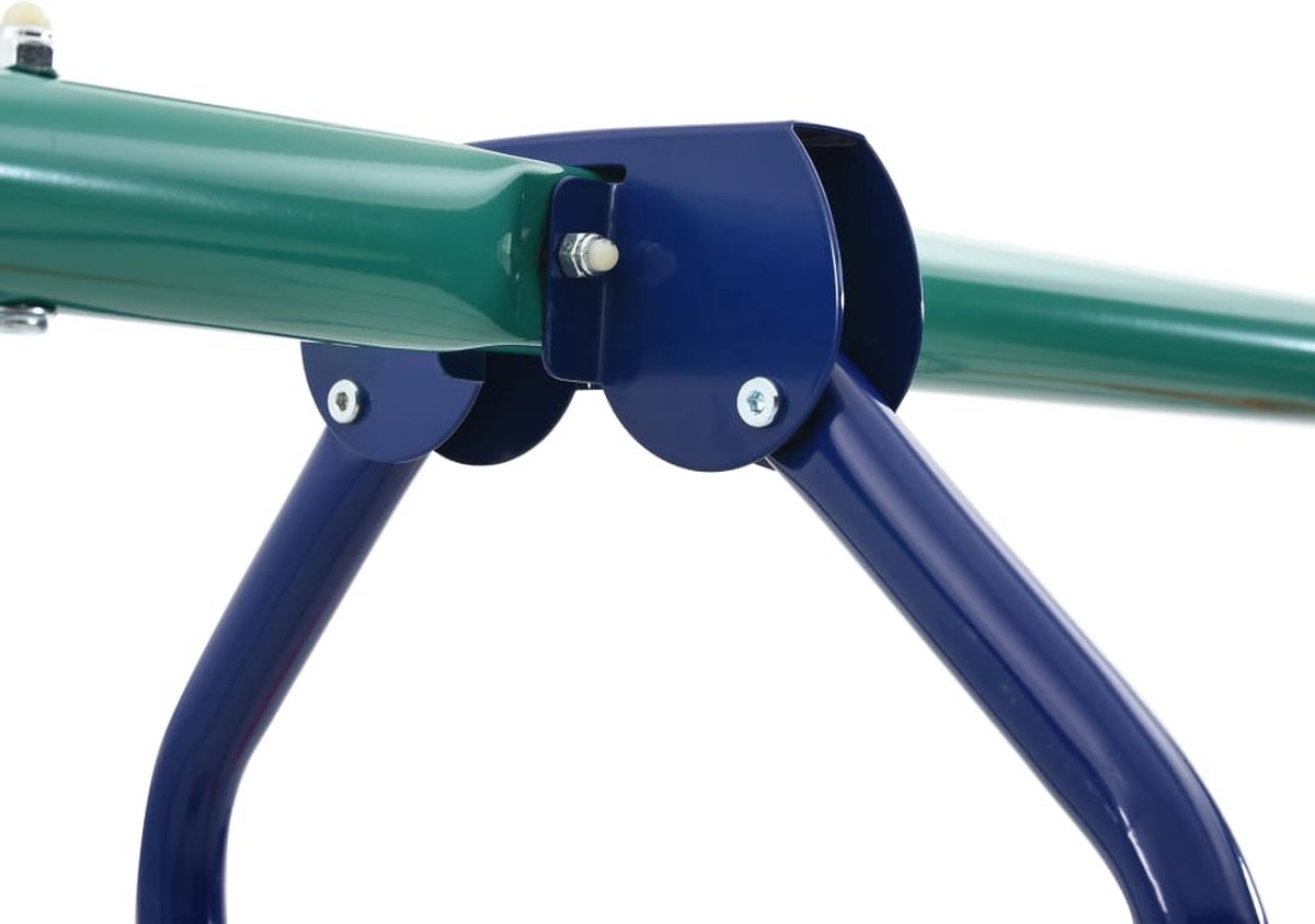 Vidaxl Schommelset Met Turnringen En 4 Zitjes Staal - Oranje