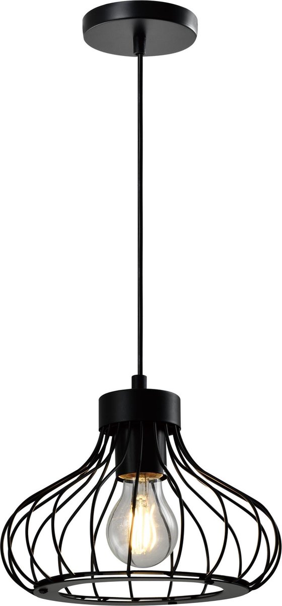 Quvio Hanglamp Metalen Frame - Quv5145l-black - Zwart