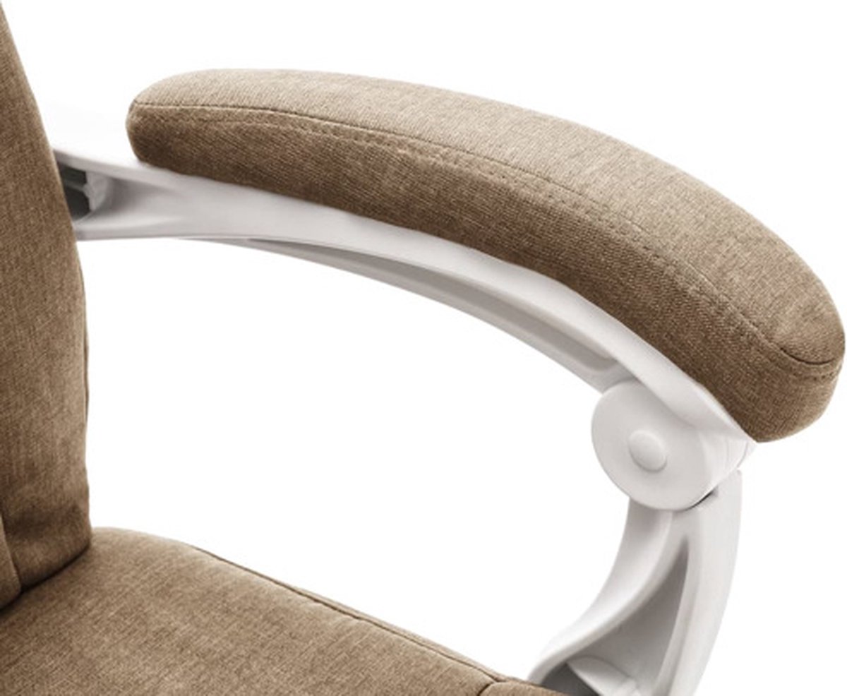Vidaxl Kantoormassagestoel Stof Taupe