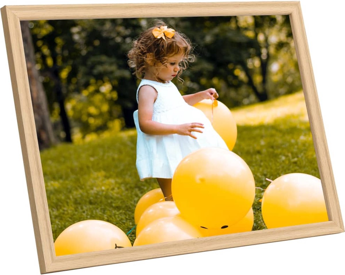 Vidaxl Fotolijsten 3 St Voor Wand Of Tafel 59,4x84 Cm Lichteikenkleur - Bruin