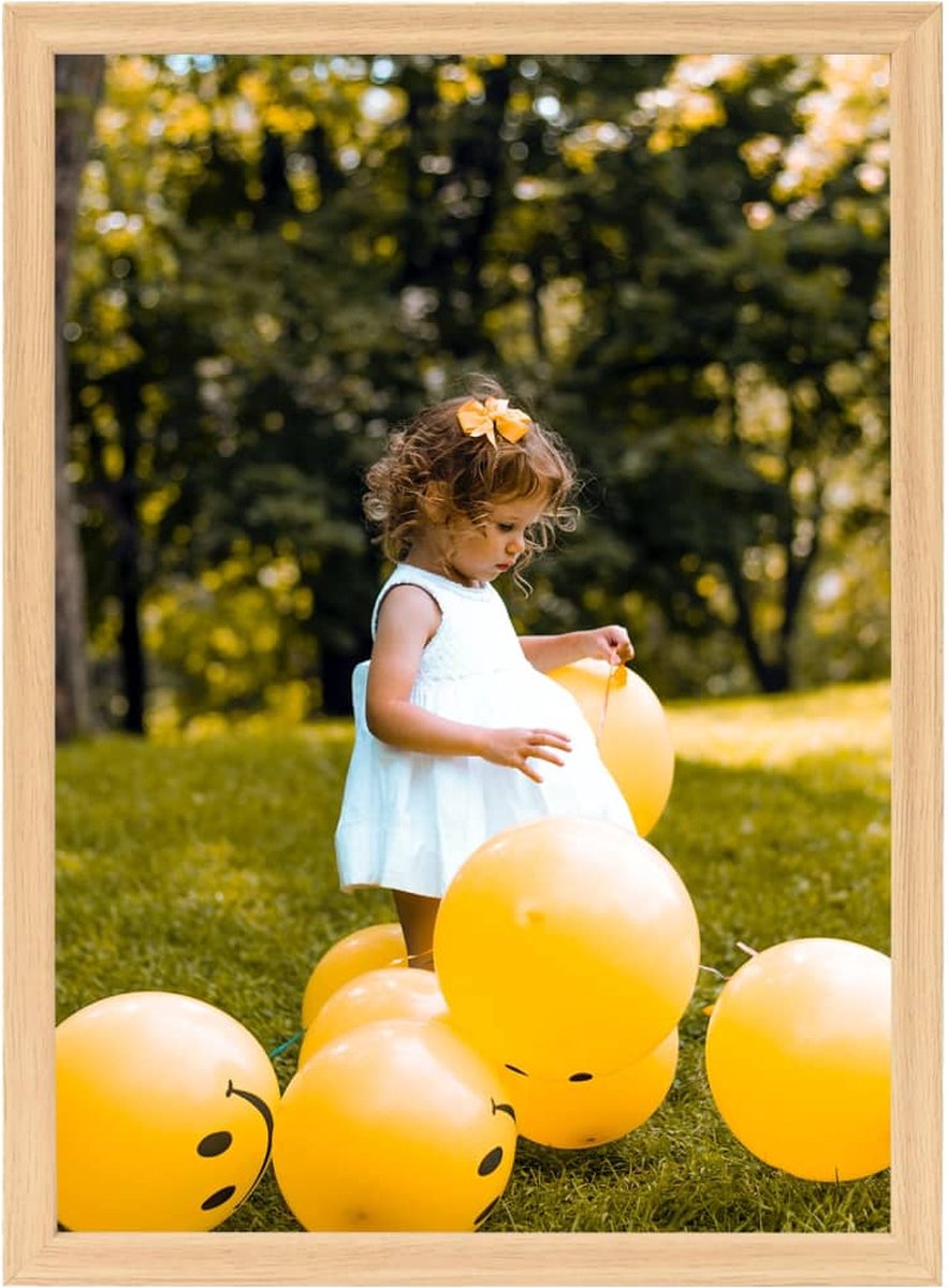 Vidaxl Fotolijsten 3 St Voor Wand Of Tafel 59,4x84 Cm Lichteikenkleur - Bruin
