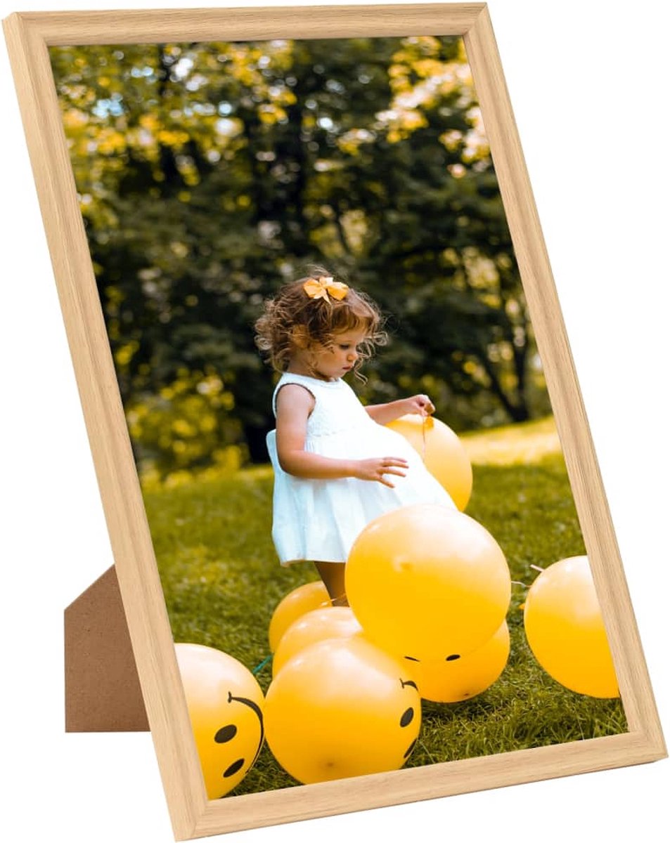 Vidaxl Fotolijsten 3 St Voor Wand Of Tafel 59,4x84 Cm Lichteikenkleur - Bruin