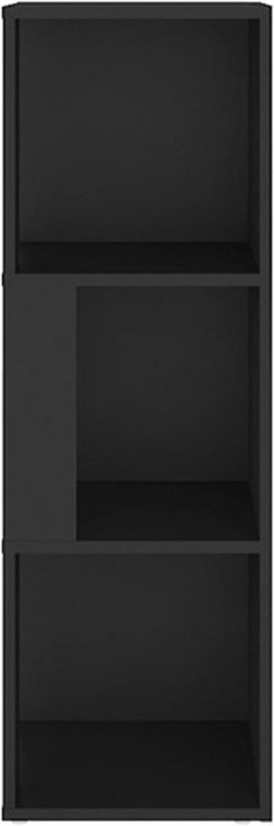 Vidaxl Hoekkast 33x33x100 Cm Spaanplaat - Zwart