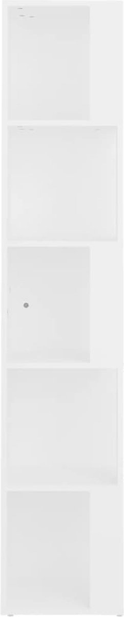 Vidaxl Hoekkast 33x33x164,5 Cm Spaanplaat Wit