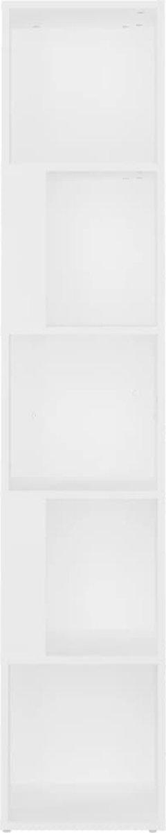 Vidaxl Hoekkast 33x33x164,5 Cm Spaanplaat Wit