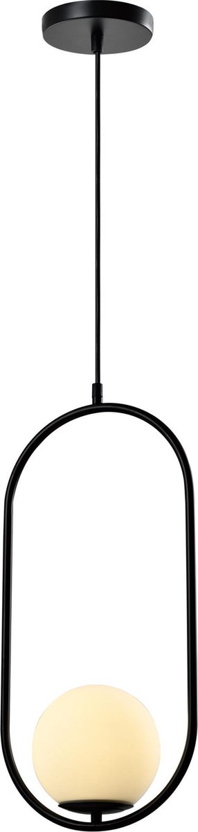 Quvio Hanglamp Glas Langwerpig - Quv5123l-black - Zwart