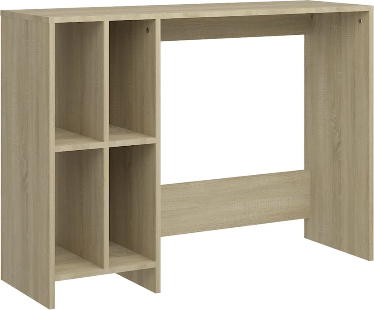 Vidaxl Bureau 102,5x35x75 Cm Spaanplaat Sonoma Eikenkleurig - Bruin