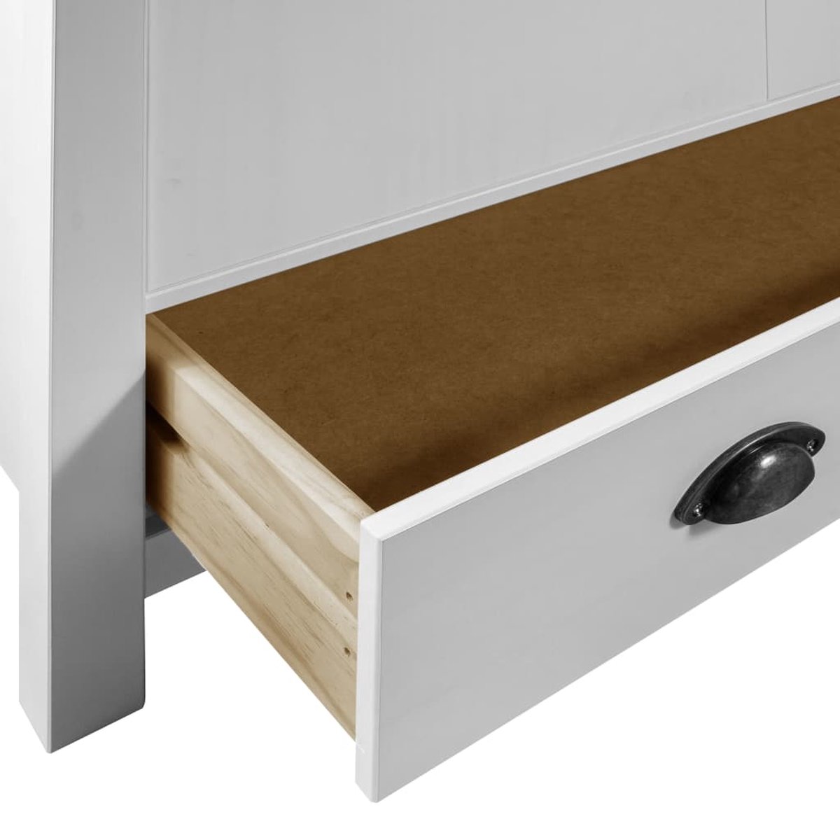 Vidaxl Kledingkast Met 2 Deuren Hill Range 89x50x170 Cm Grenenhout - Wit