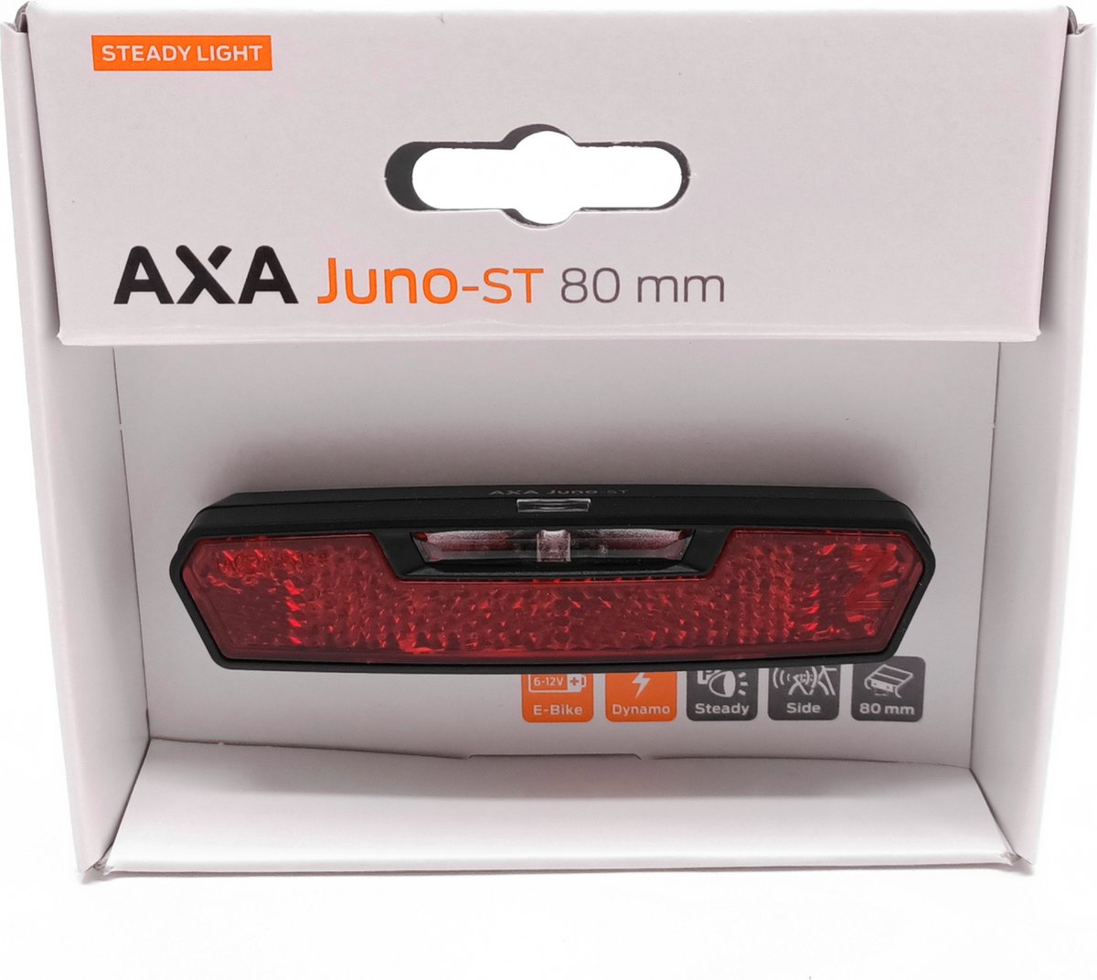 AXA Achterlicht Juno Battery Automatic 80 Mm Led/ - Zwart
