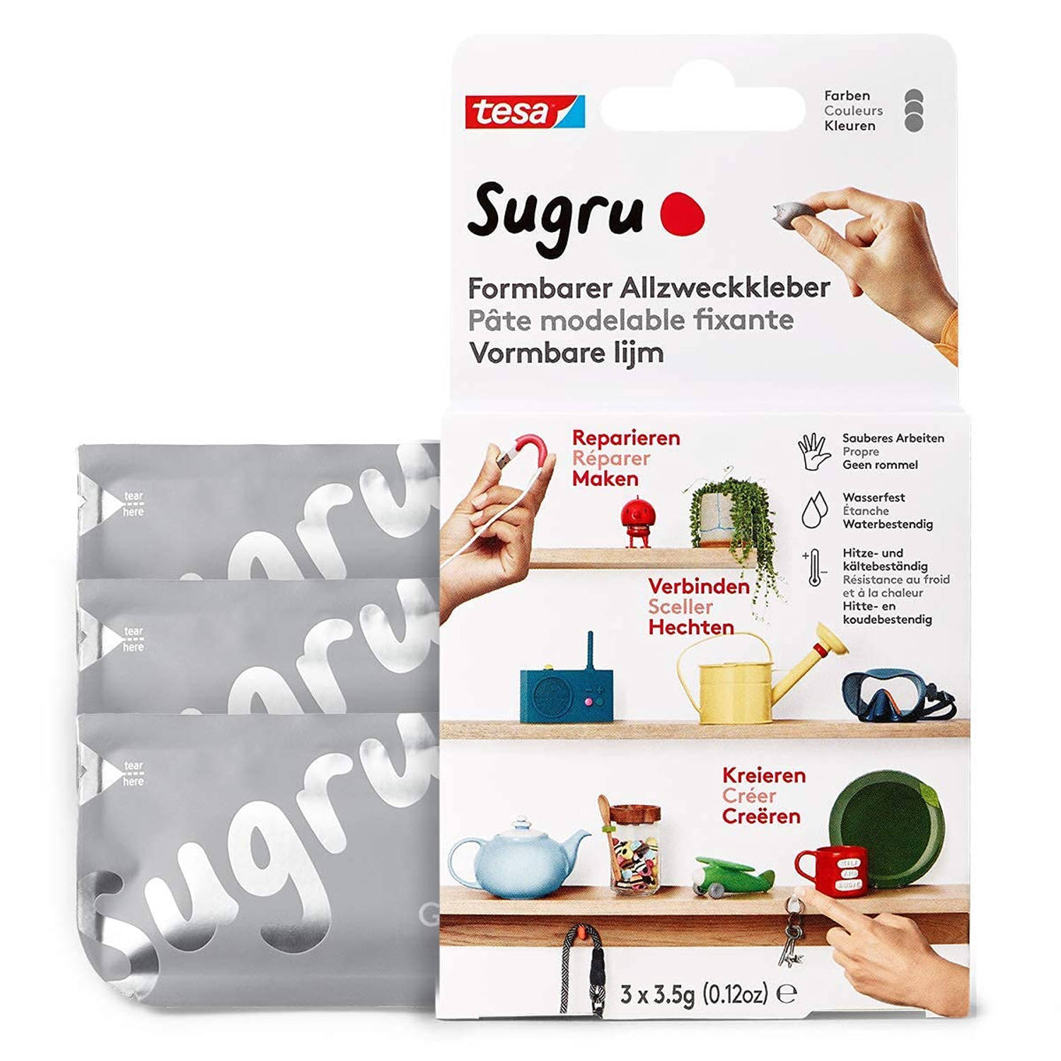 Tesa ® Sugru 3 Grijs