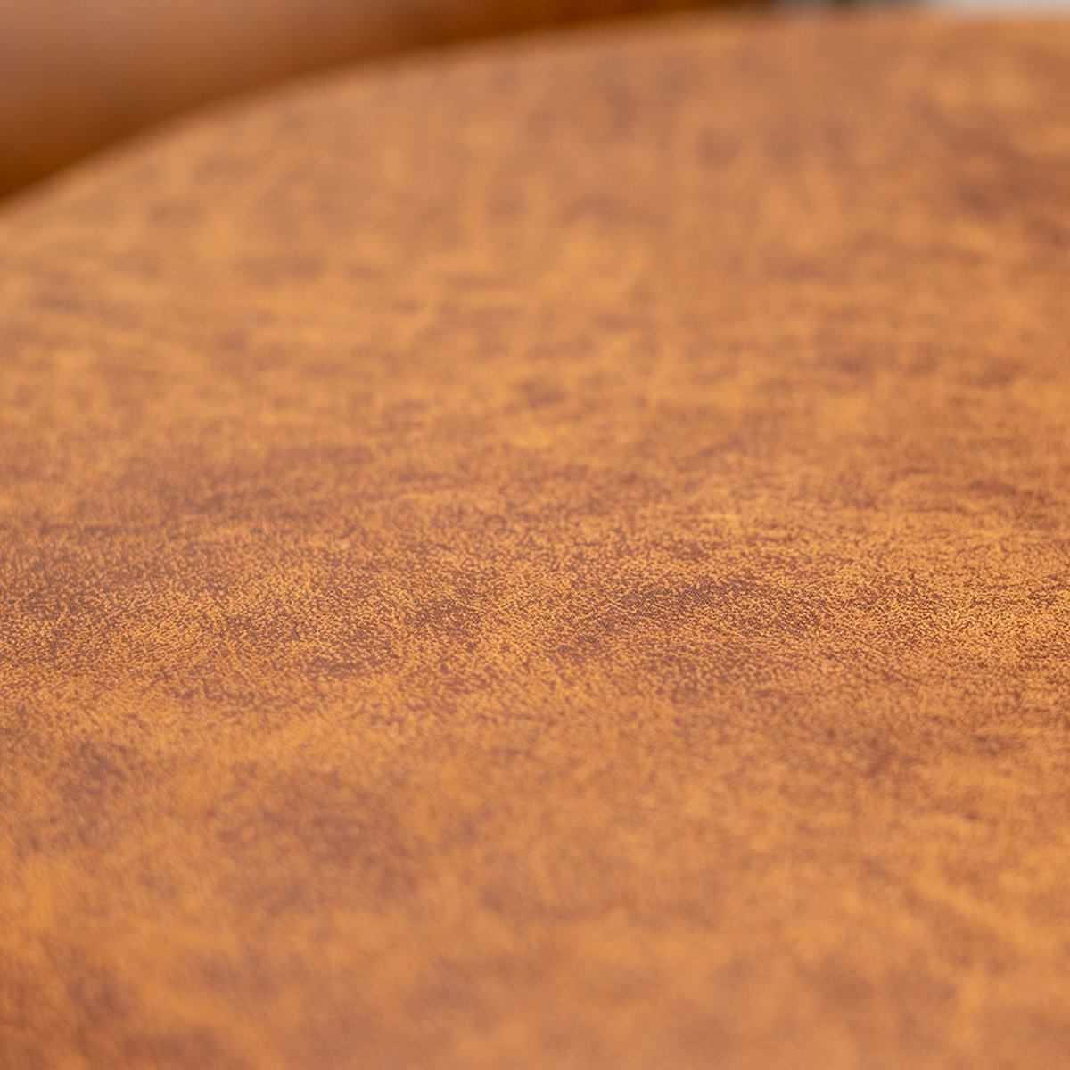 Bronx71 Eco-leren Poef Kyla Cognac. - Bruin