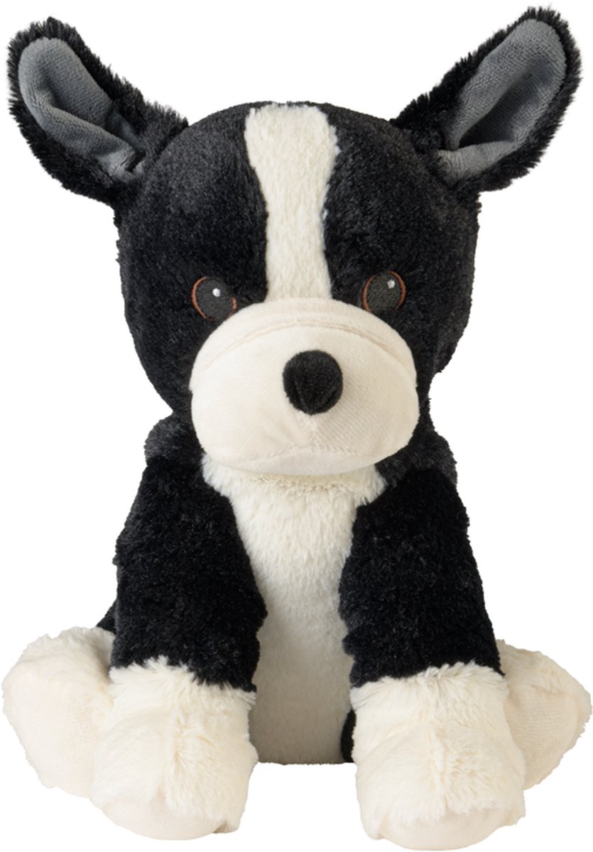 Warmies Magnetronknuffel Boston Terrier - Zwart