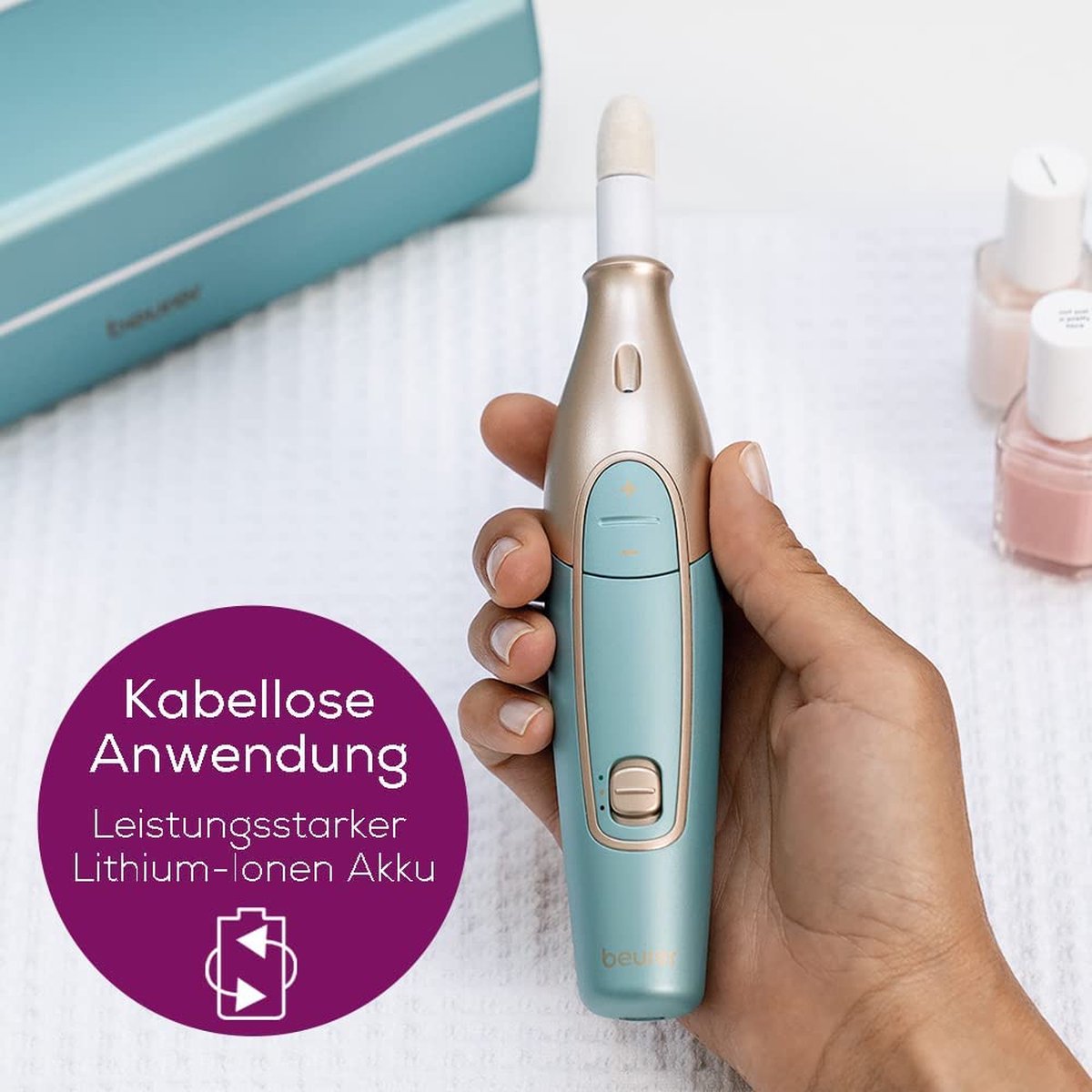 Beurer Mp84 Manicure/pedicureset Oplaadbaar 10 Opzetstukken