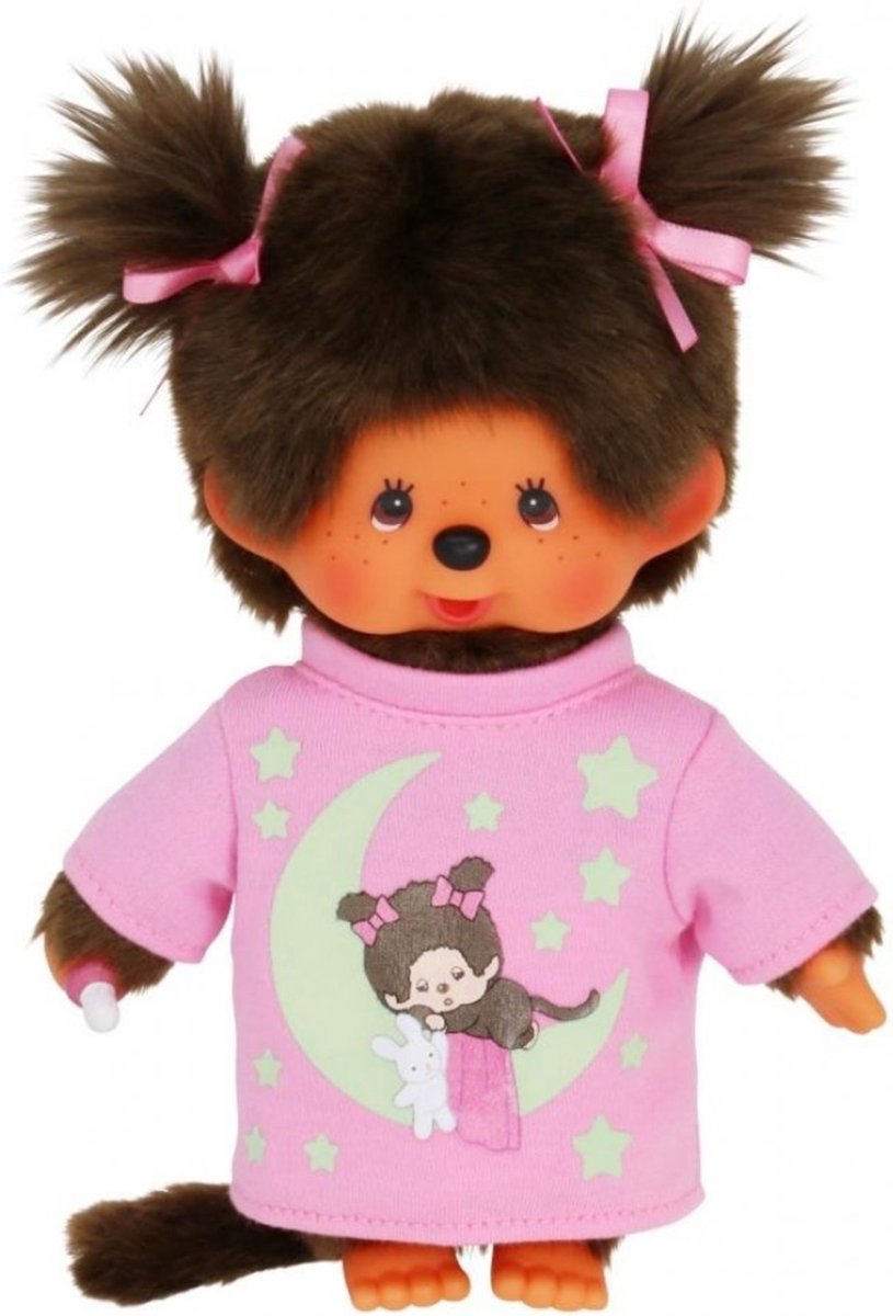 Monchhichi Glow In The Dark Meisje (20cm)