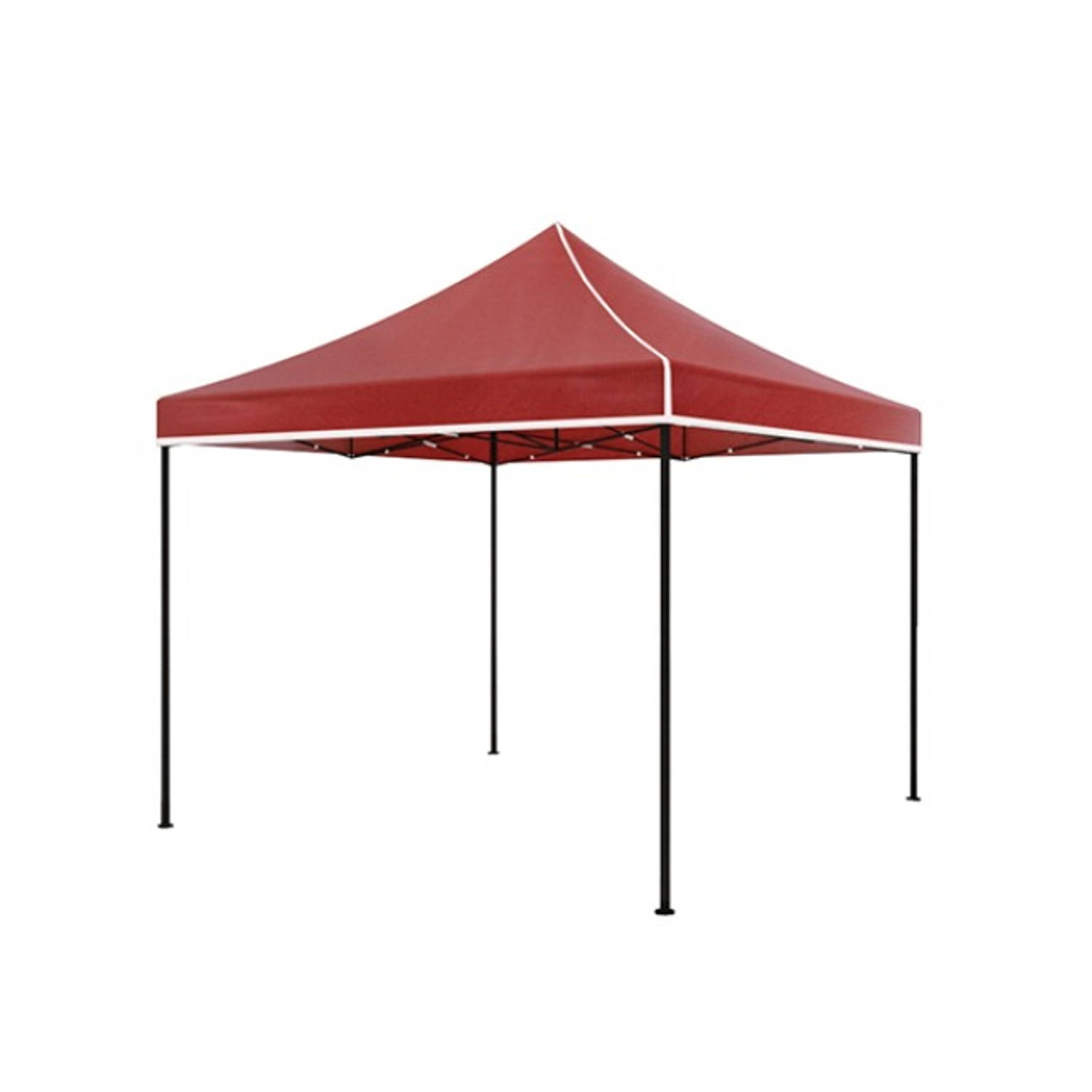 Lizzely Garden & Living Easy Up 3x3m Luxe Zonder Zijwanden Partytent Opvouwbaar - Rood