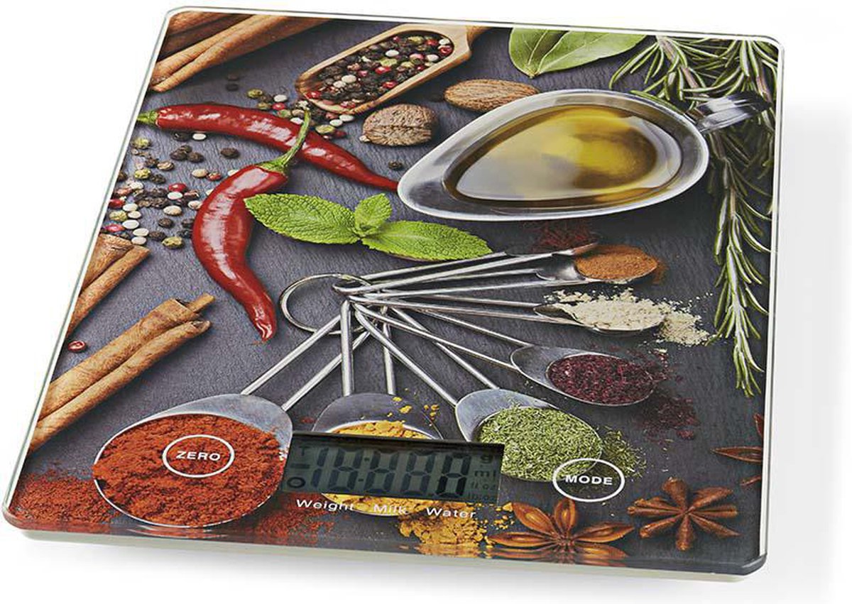 Nedis Keukenweegschaal - Kasc113va - Multicolour