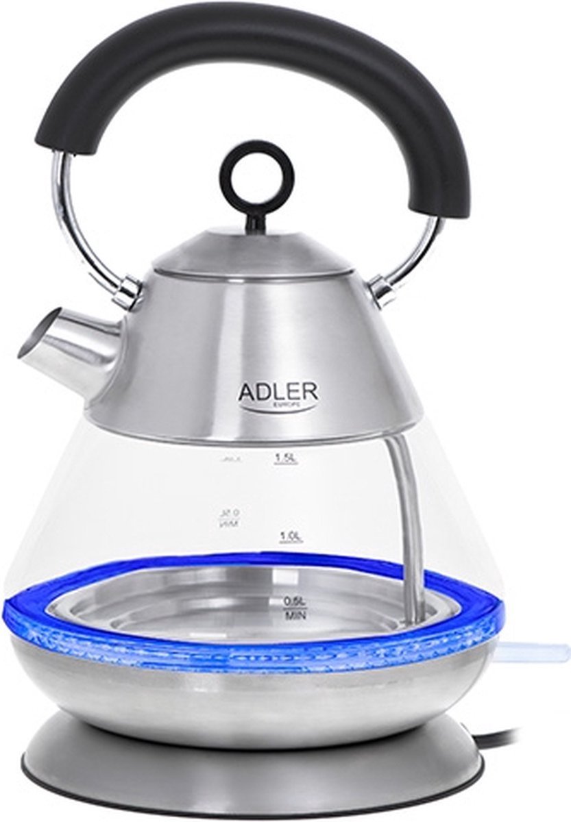 Adler Top Choice - Waterkoker - Glas - 1.5 Liter - Syrix