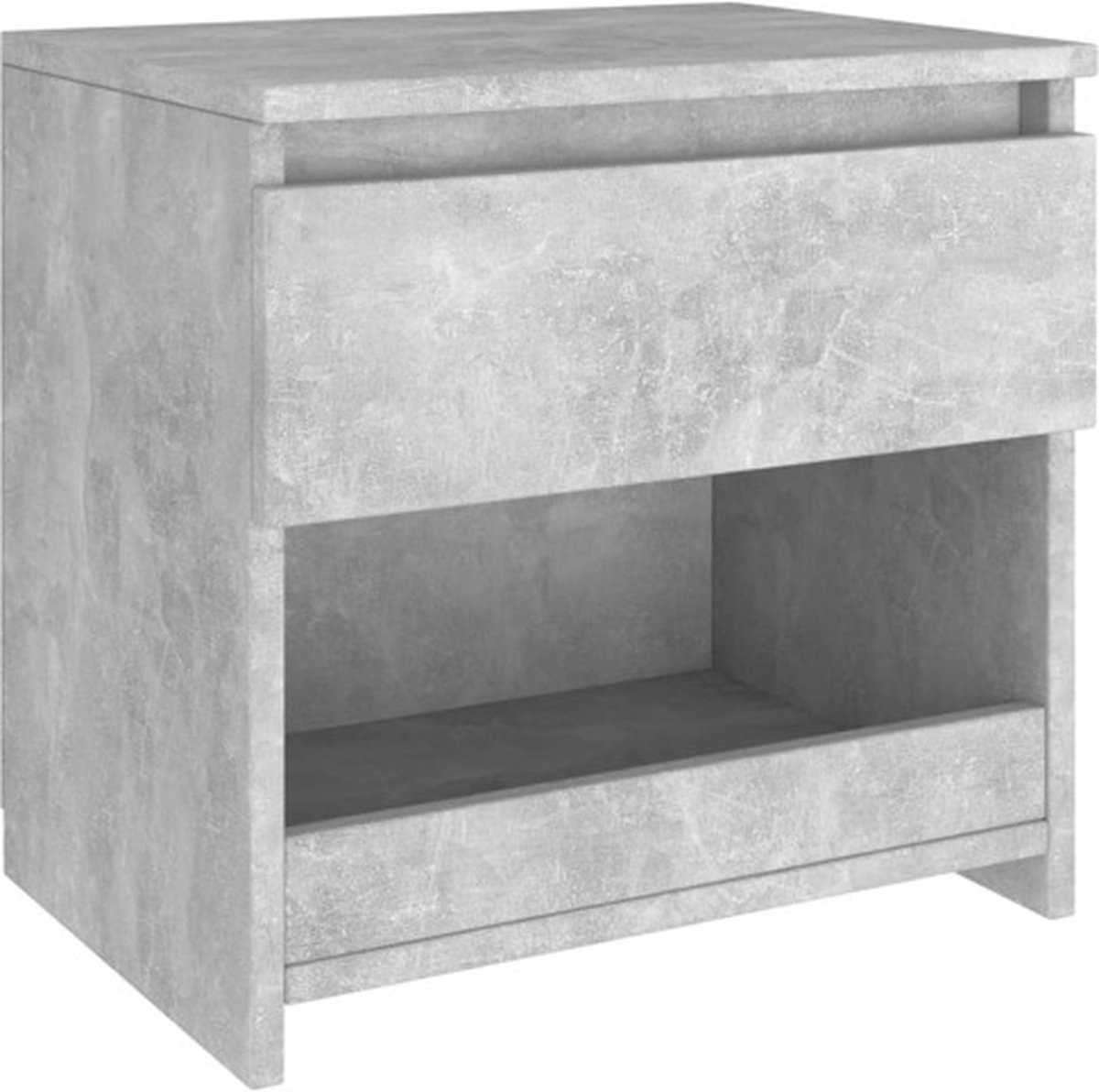 Vidaxl Nachtkastje 40x30x39 Cm Spaanplaat Beton - Gris