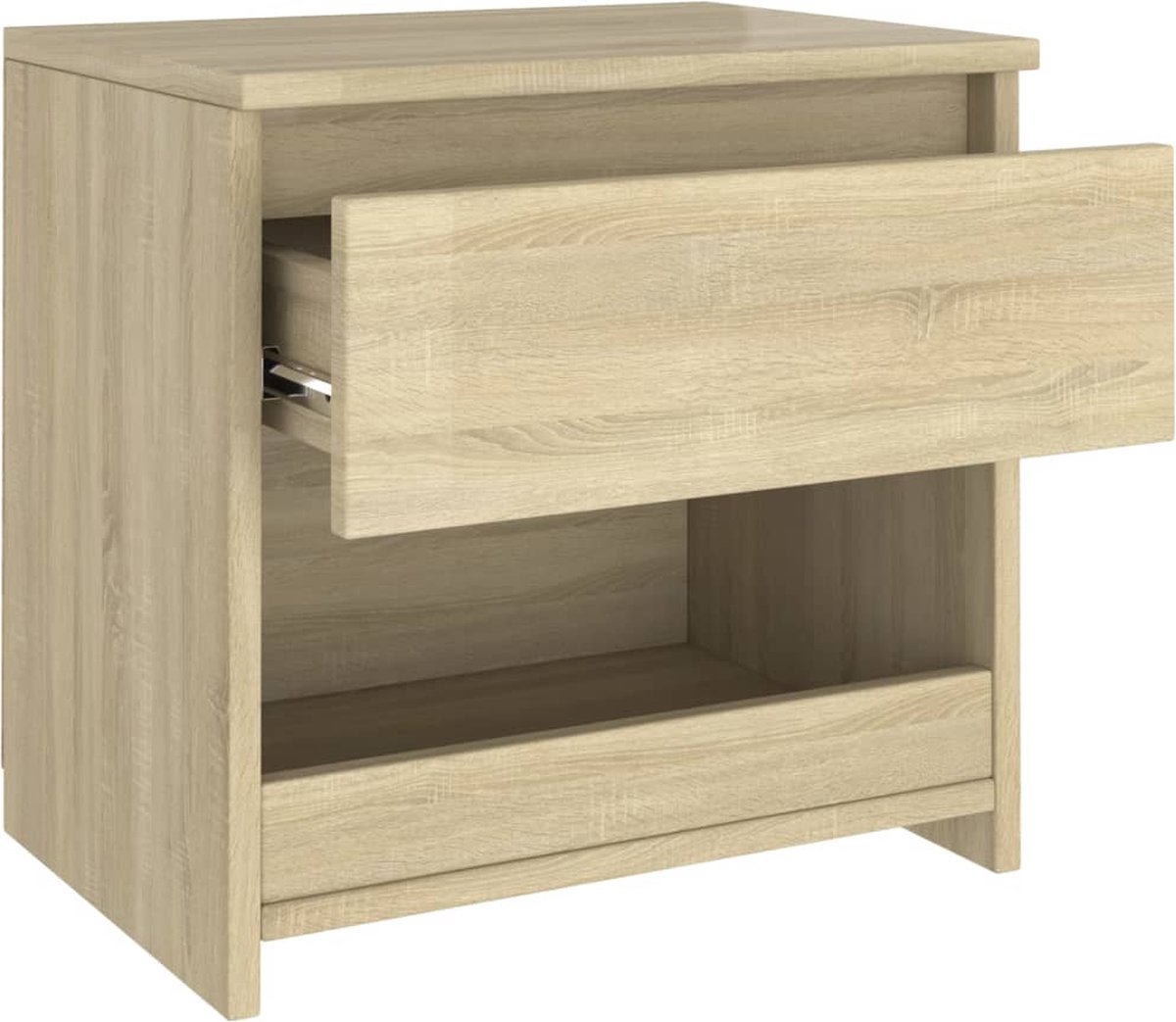 Vidaxl Nachtkastjes 2 St 40x30x39 Cm Spaanplaat Sonoma Eikenkleurig - Bruin
